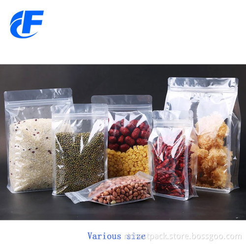 Food Packaging Ziplock Flat Bottom Coffee Bag